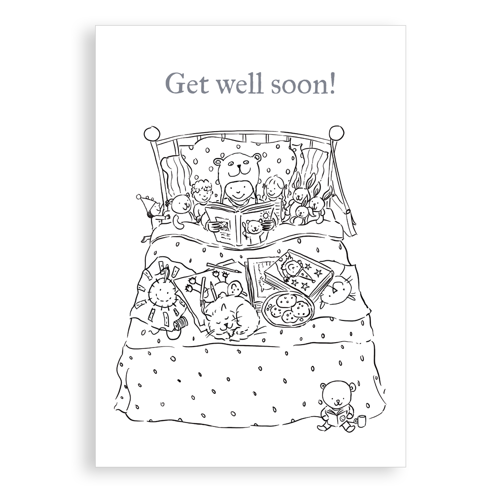 Greetings card - Get well soon!