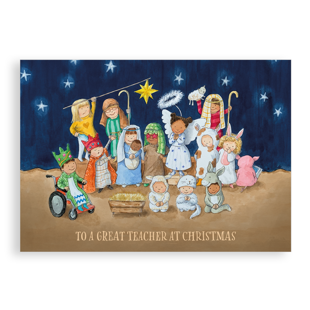 Greetings card - Happy Christmas Teacher