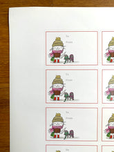 Load image into Gallery viewer, Sheet of 10 Stickers - Winter Friends
