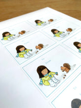 Load image into Gallery viewer, Sheet of 10 Stickers - Hungry Little Friend
