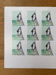 Sheet of 15 Stickers - Cecil's Shark Costume