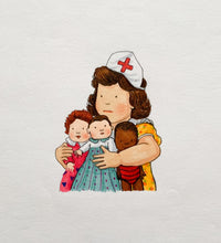 Load image into Gallery viewer, Little Nurse - Original signed artwork in marker pen and pencil crayon
