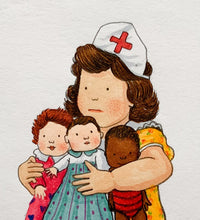 Load image into Gallery viewer, Little Nurse - Original signed artwork in marker pen and pencil crayon
