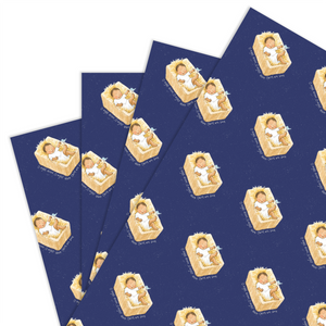 Wrapping Paper, Baby Jesus - Christmas (4 sheets)