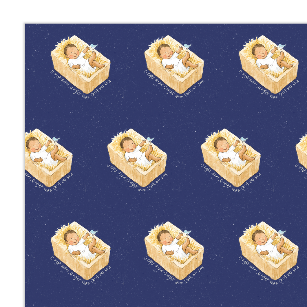 Wrapping Paper, Baby Jesus - Christmas (4 sheets)