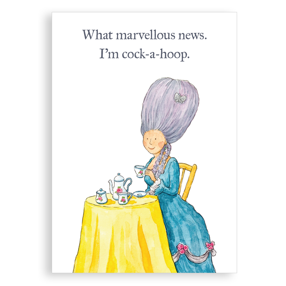 Greetings card - Marvellous news