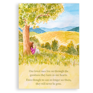 Greetings card - Never gone