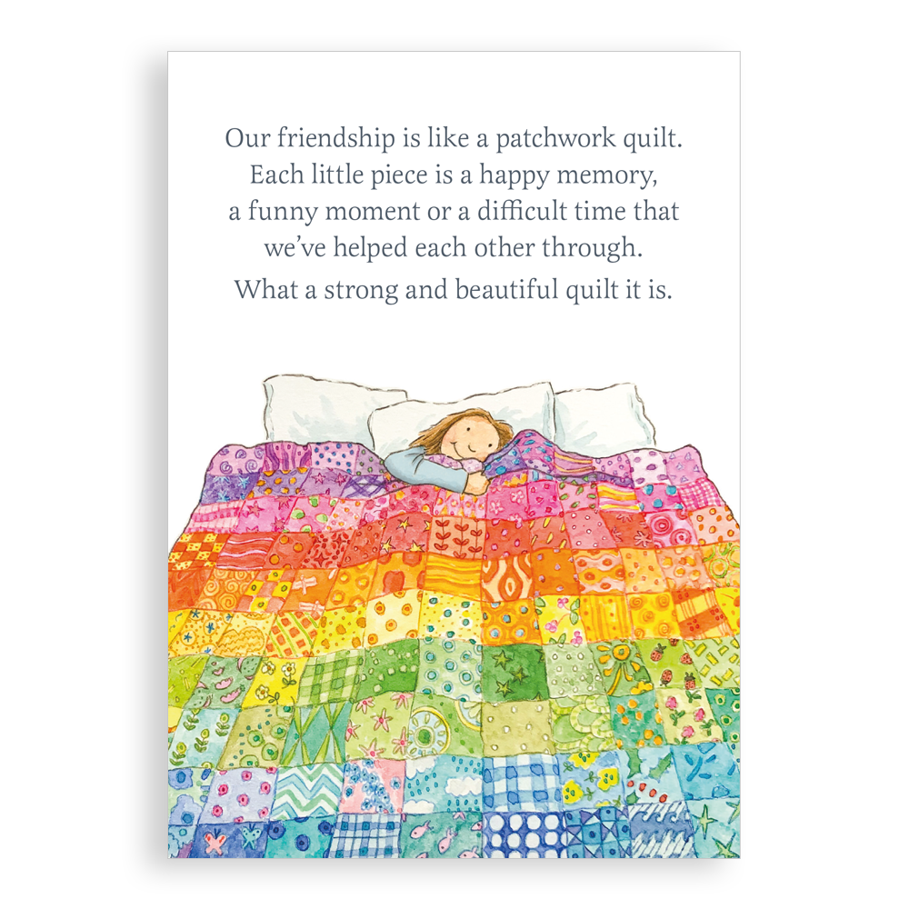 Greetings card - Patchwork Quilt