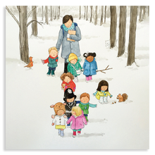 Load image into Gallery viewer, Sheet of 15 Stickers - Snowy Walk
