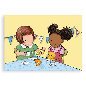 Tea for three - A6 postcard