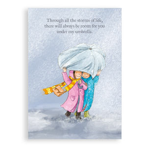 Greetings card - Under my Umbrella