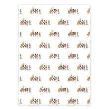 Load image into Gallery viewer, Wrapping Paper, The Carol Singers - Christmas (4 sheets)
