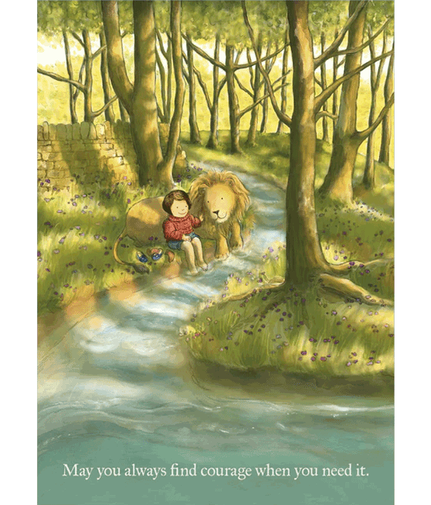 Greetings card courage nice things by helena
