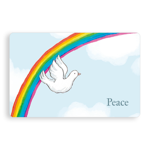 Mini card - Dove and rainbow