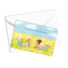 Load image into Gallery viewer, Mini card - Happier (pack of 5)

