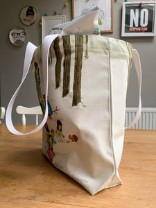 Snowy Walk - Cotton Tote Bag