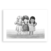 Load image into Gallery viewer, Greetings card - Paddling with my friends
