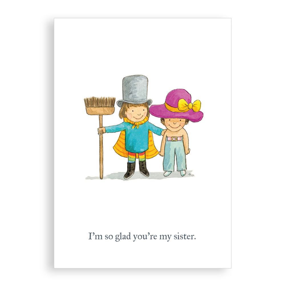 Greetings card - I'm so glad you're my sister