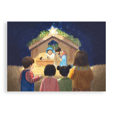 Load image into Gallery viewer, Pack of 5 Christmas cards - The Stable
