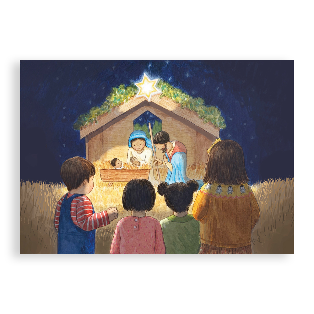 Pack of 5 Christmas cards - The Stable