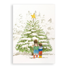 Load image into Gallery viewer, Pack of 5 printed Christmas cards - Star of Wonder
